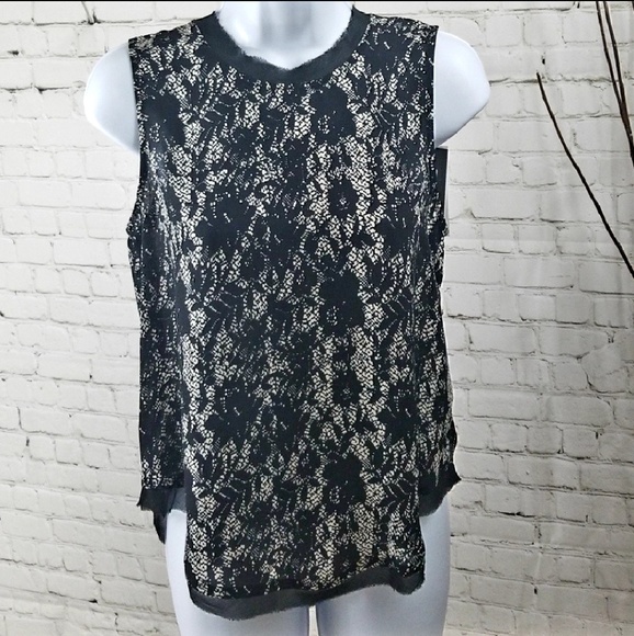 Who What Wear Floral /Lace Print Tank Sz XS - Picture 1 of 8